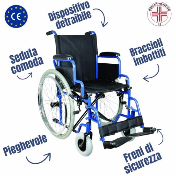 Rinnovo Noleggio Sedia a Rotelle Pieghevole